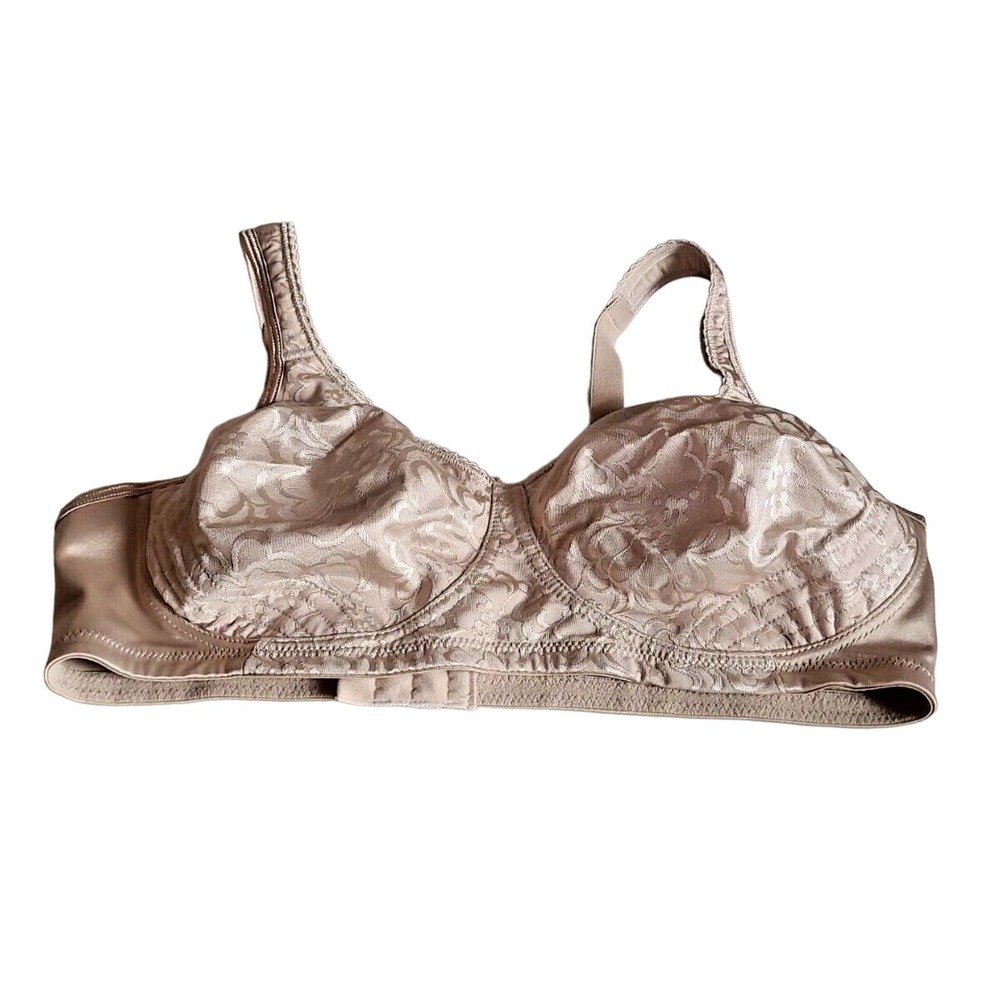Playtex 18 Hour Beige Ultimate Lift & Support Full Figure Wire Free Bra Size 42B